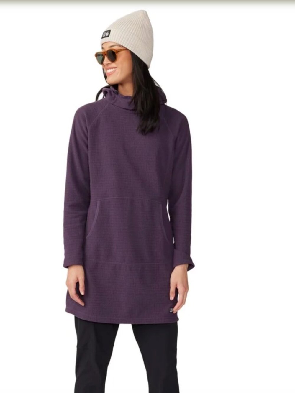 Mountain Hardwear Summit Grid Fleece Hooded Dress Women’s Small